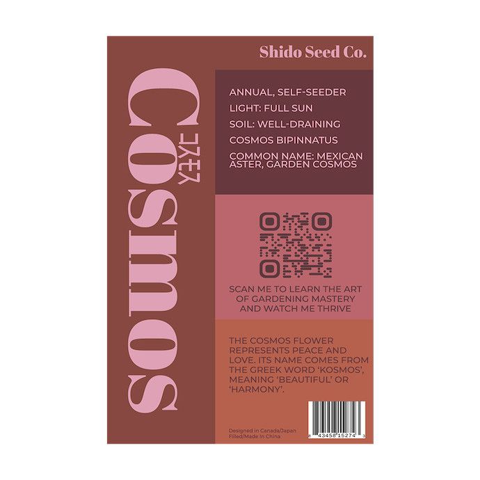 Seed Flwr Cosmos Flower /Mexican Aster /Cosmos spp - Shido