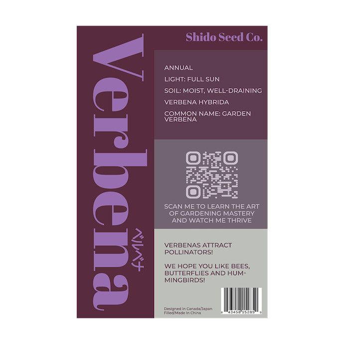Seed Flwr Verbena Flower /Verbena spp - Shido