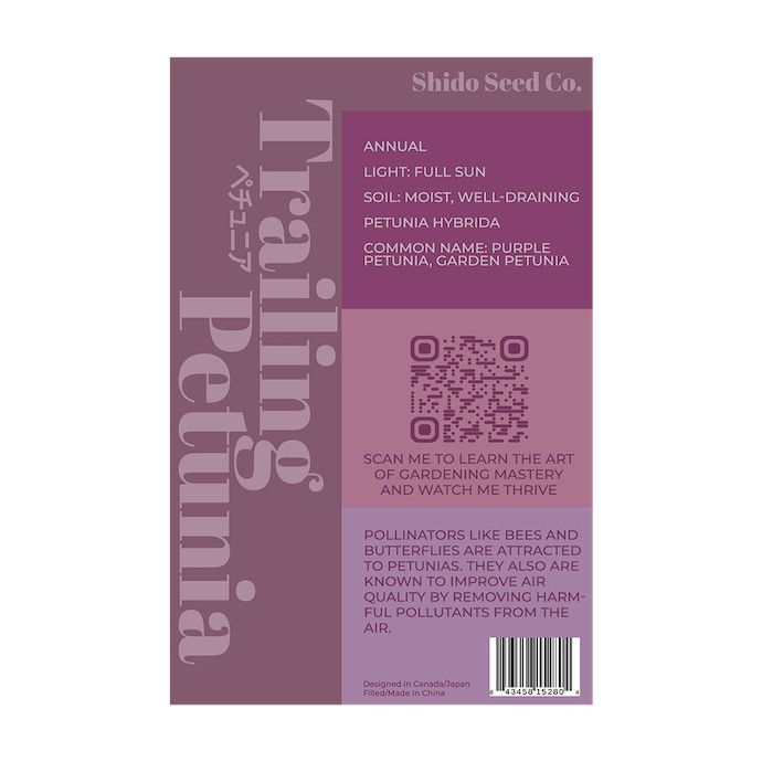 Seed Flwr Trailing Petunia Flower /Petunia spp - Shido
