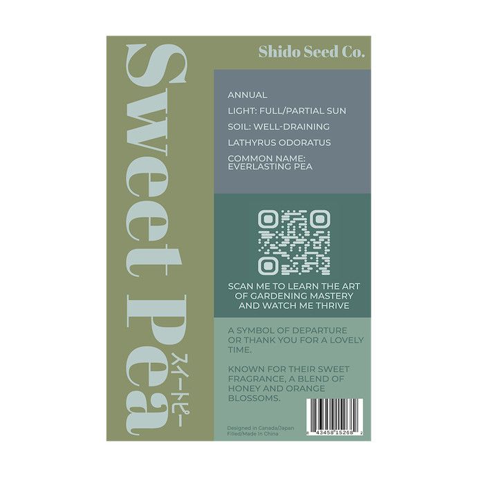 Seed Flwr Sweet Pea Flower /Lathyrus odoratus - Shido