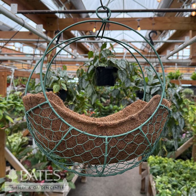 14&quot; Wreath Wall Hanging Basket w/Coco Liner Kinsman