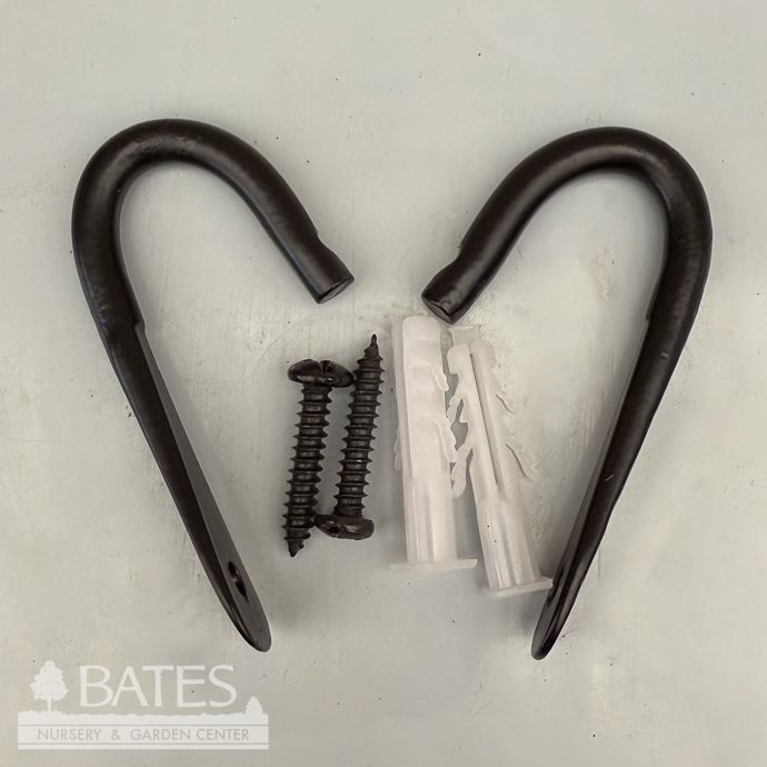 Plant Hook / J - Hook Black 2/pkg Kinsman