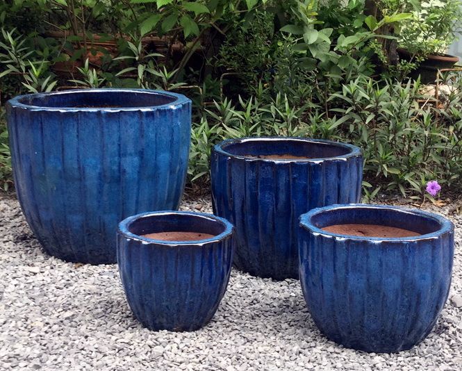 Pot Oxford Long Basketweave Med 15x12 Asst