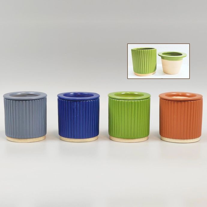 Pot Self Watering (pot 4.5x3.25) 4.75 Asst