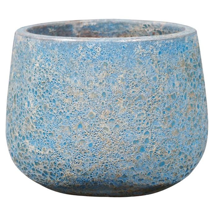 Pot Oscar Round Sml 7x5 Atlantis Aqua