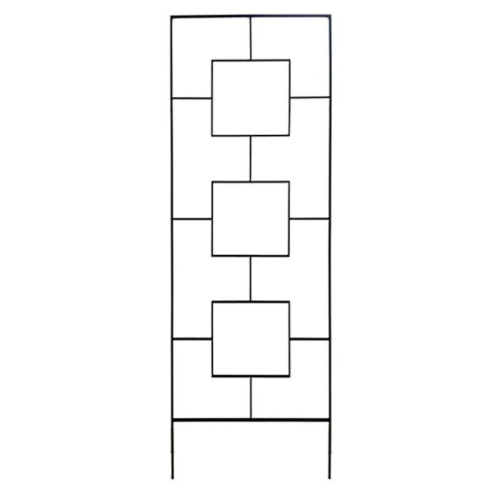 Trellis Harrison 3-square 24x72 Black Metal