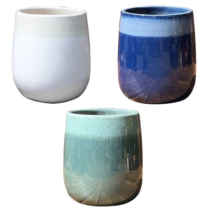 Pot Adagio Tall Planter Med 9.75x11.75 2-Tone Asst