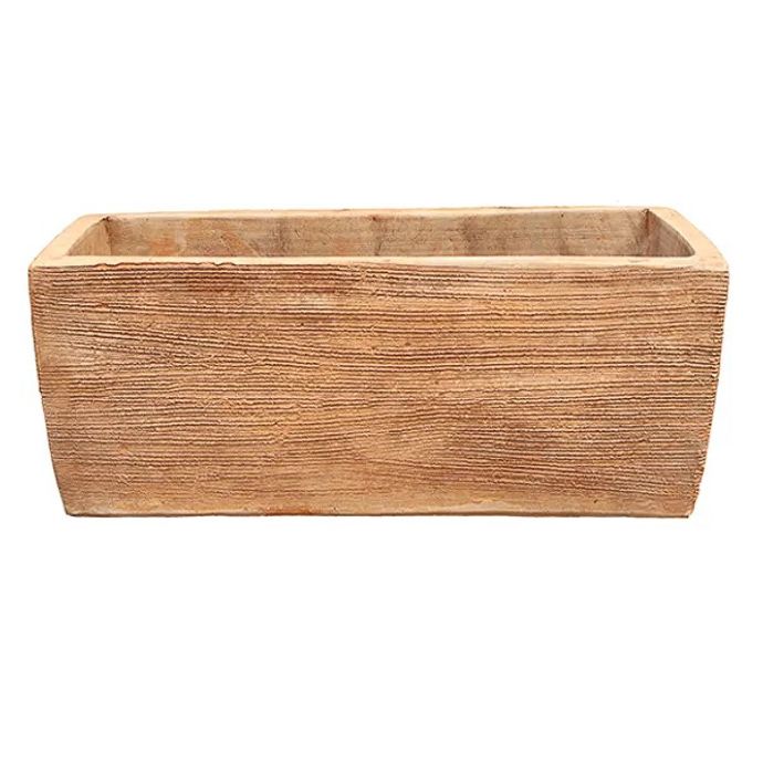 Pot Iven Window Box /Trough Med 24x9x8 Scratched Mocha