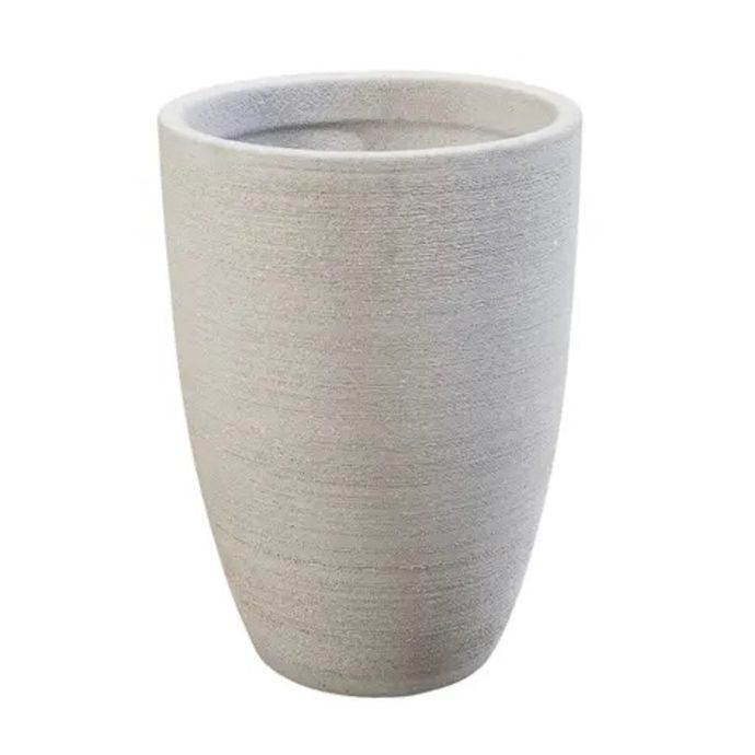 Pot Meadow Tall Rd Planter 2XL 21.75x28 Recycled Clay Pale Grey or Charcoal