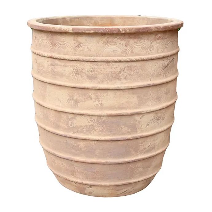 Pot Motu 6-Ring Tall Planter Med18.5x20.5 Sienna Terracotta