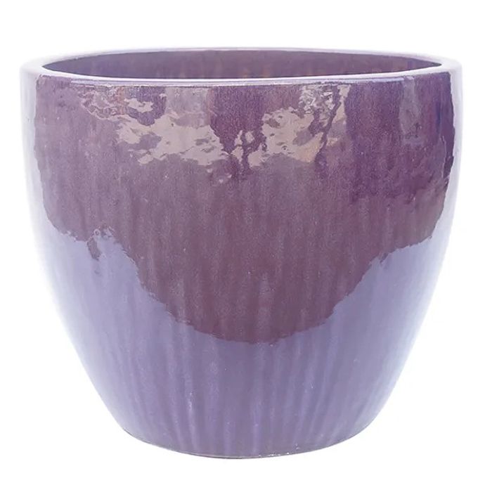 Pot Eloise Egg Planter Xlg 18x16 Falling Purple