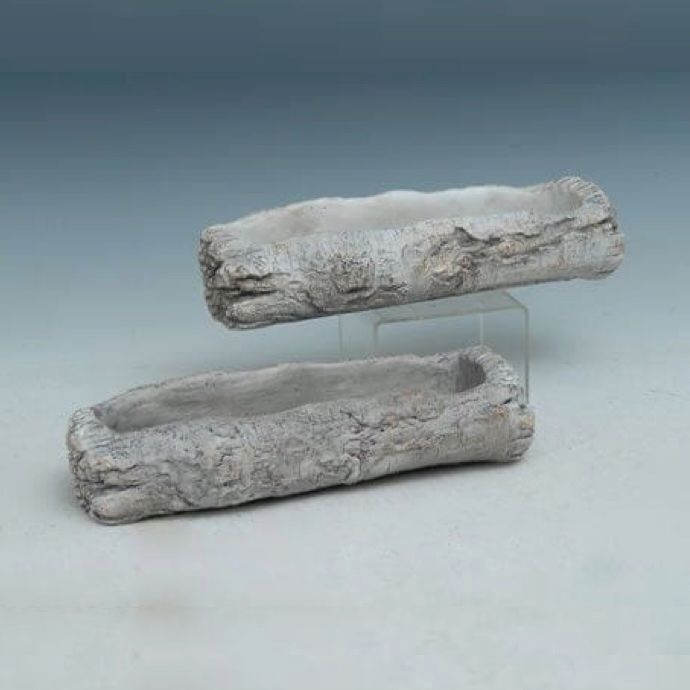 Pot Tree Log 12x5x2 Asst Cement