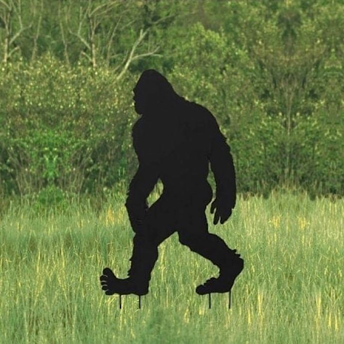 Garden Stake Silhouette Sasquatch/Bigfoot 44H