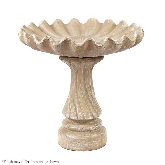 Birdbath Catawba/ Clamshell 29x29H