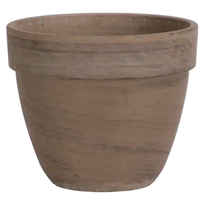 Pot 8" Levante Pot Dark Basalt Terracotta x