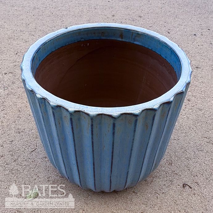 Pot Lenore Ribbed Cylinder Xlg 14.5x13.75 Asst