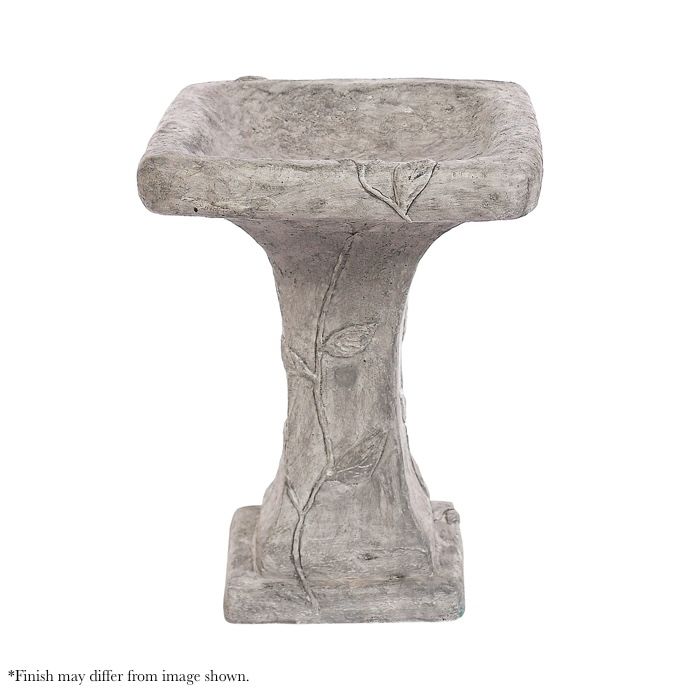 Birdbath Square Ivy 13x17H