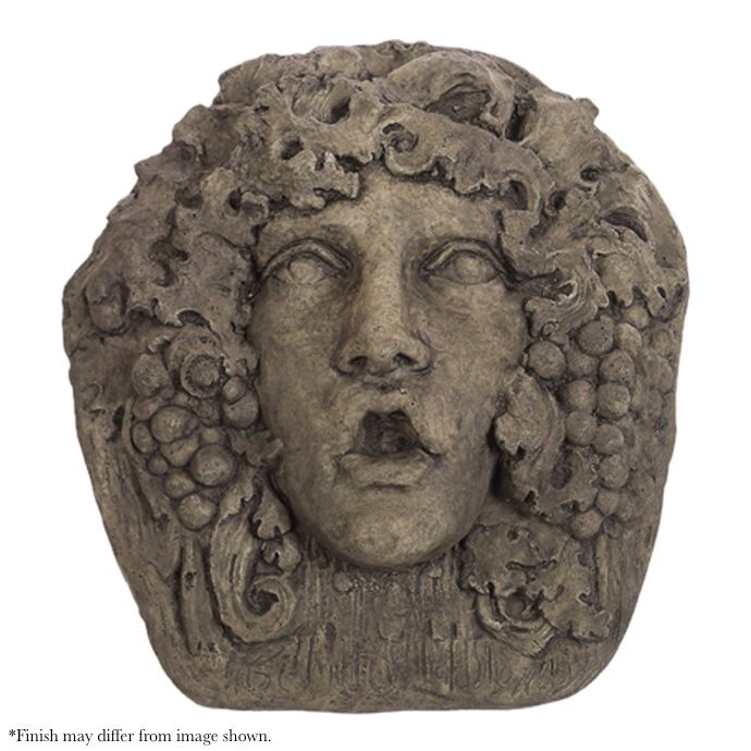 Plaque Bacchus Head 16Wx5Dx18H