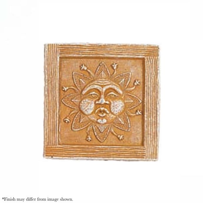Plaque Square Sun Rays 7x1H