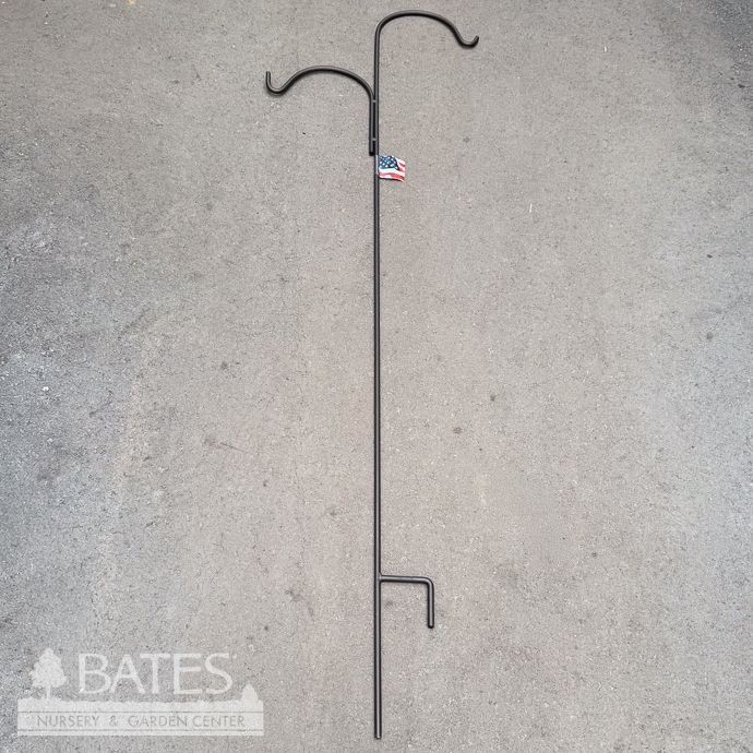 Shepherd Hook Tall Offset Double 90hx12w Bronze