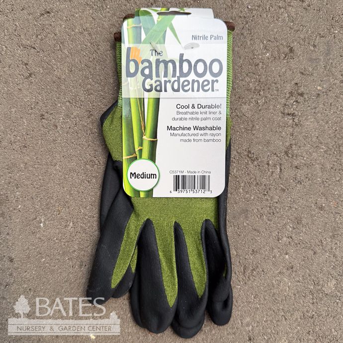 Bellingham Gloves Bamboo Gardener Nitrile Palm Medium x