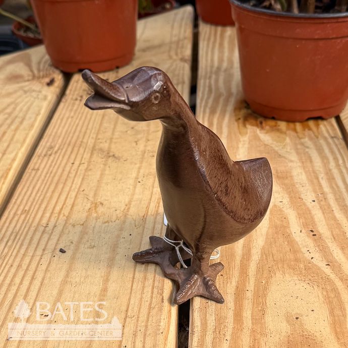 Statuary Duckling Standing and Quacking  4Lx6.5H Aluminum w/Bronze Finish