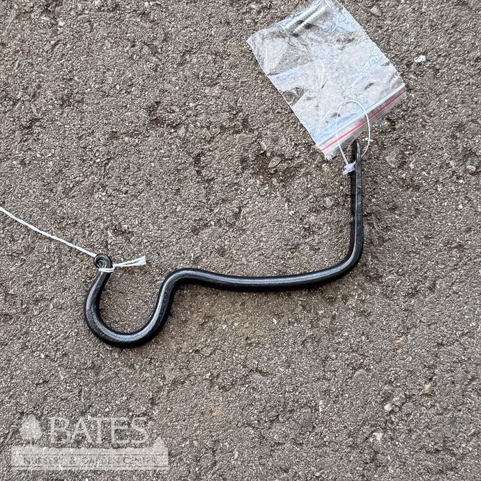 Wall Bracket /Hanger O-Hook 5.75L Black Metal