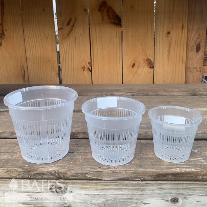 Pot 6.3" Orchid Clear Plastic Nursery Pot