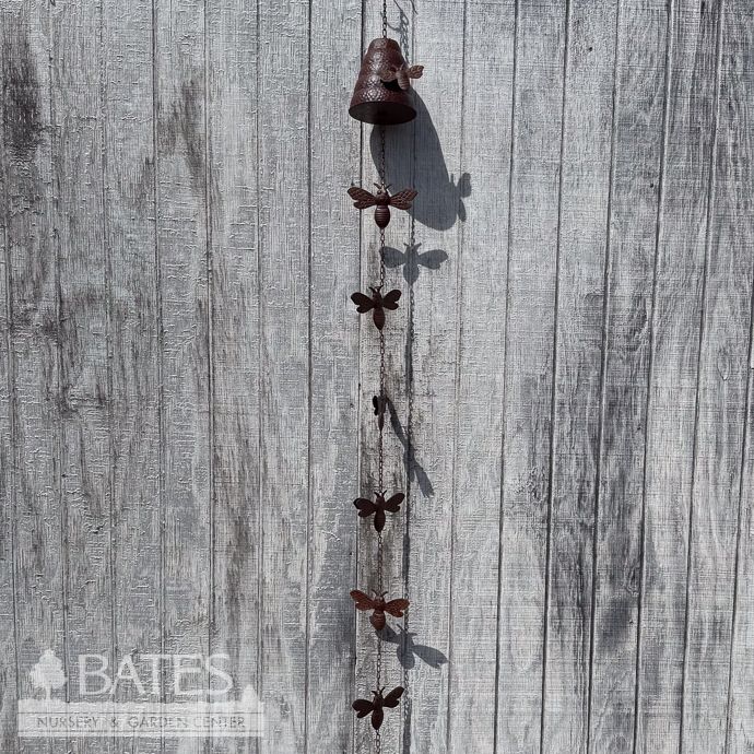 Rain Chain Bumblebee 84H Rustic Metal