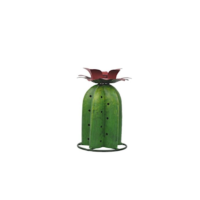 Garden Stake Solar 3D Cactus Med 6.75x9H Metal