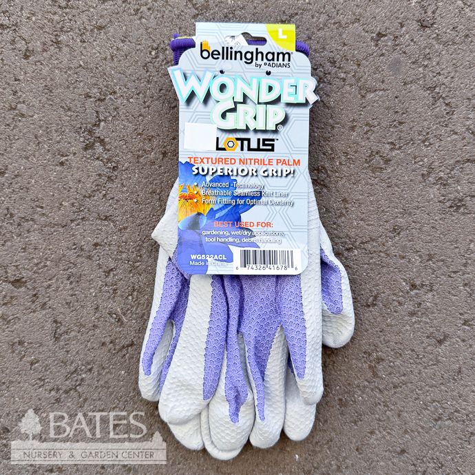 Bellingham Gloves Lotus Wonder Grip Nitrile Palm Textured Gray LRG Asst