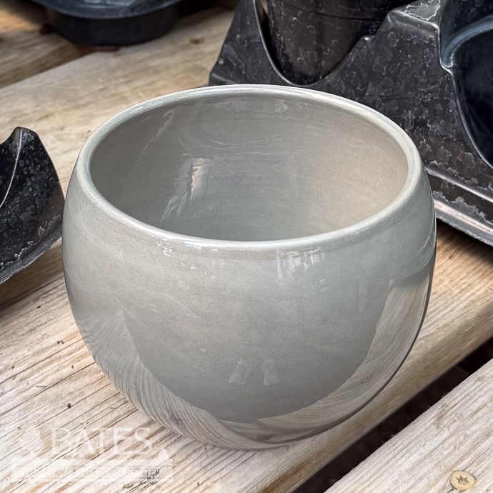 Pot Glazed Luna Bowl Sml 5x3.5 Grey Green
