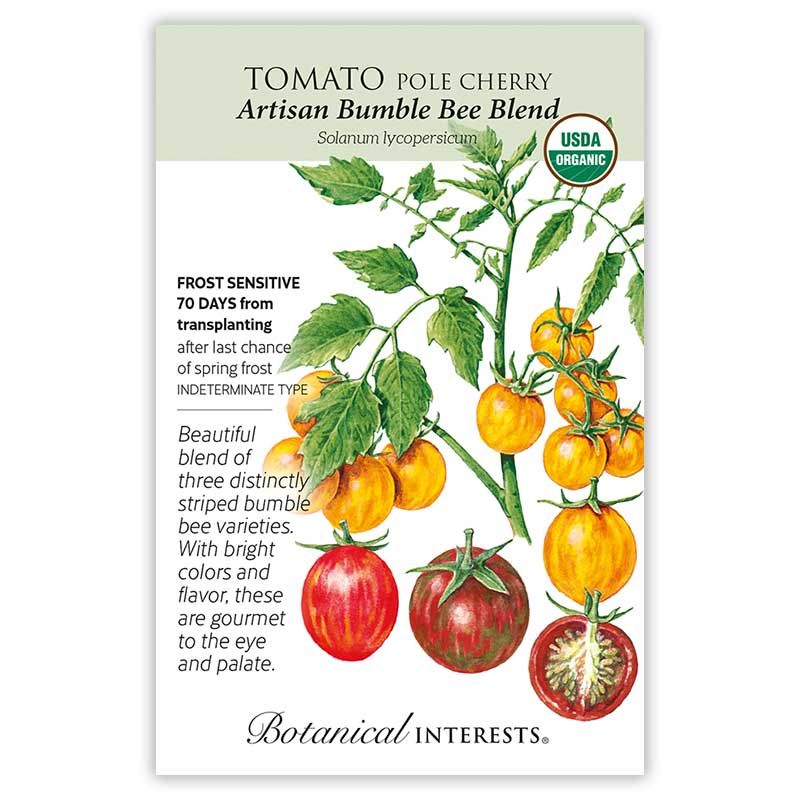 Seed Veg Tomato Cherry Artisan Bumble Bee Blend Organic - Solanum lycopersicum