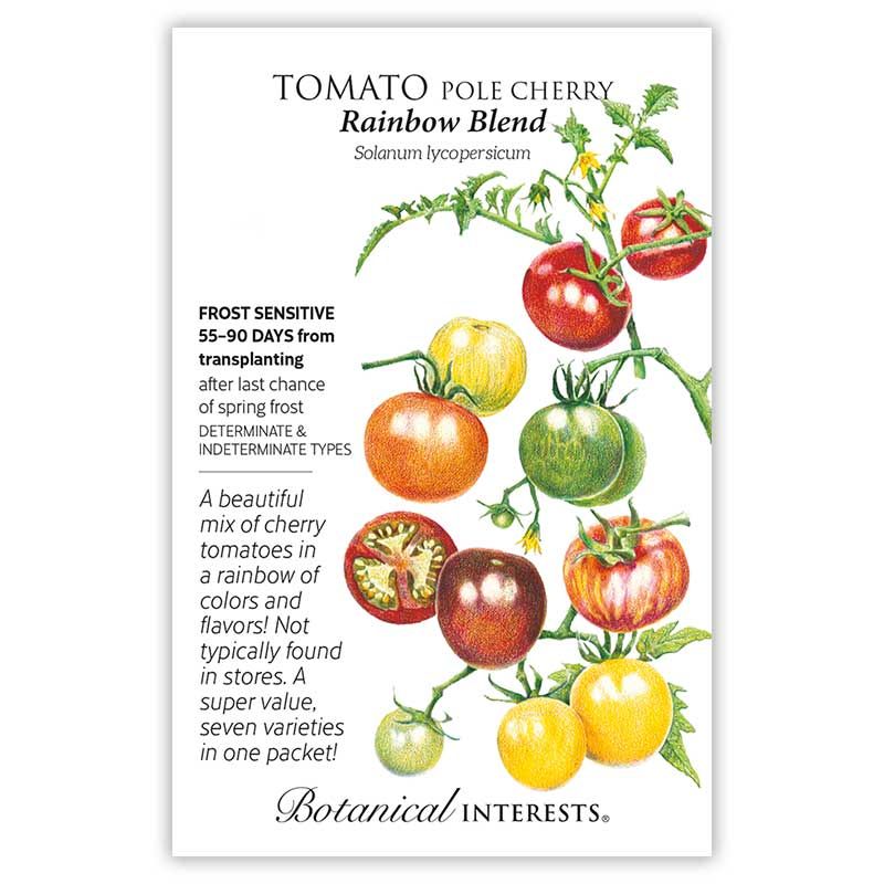 Seed Veg Tomato Cherry Rainbow Blend Organic - Solanum lycopersicum
