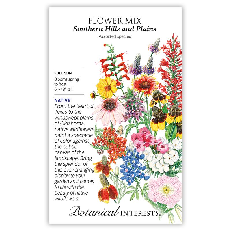 Seed Flower Mix Southern Hills - assorted - Lrg Pkt