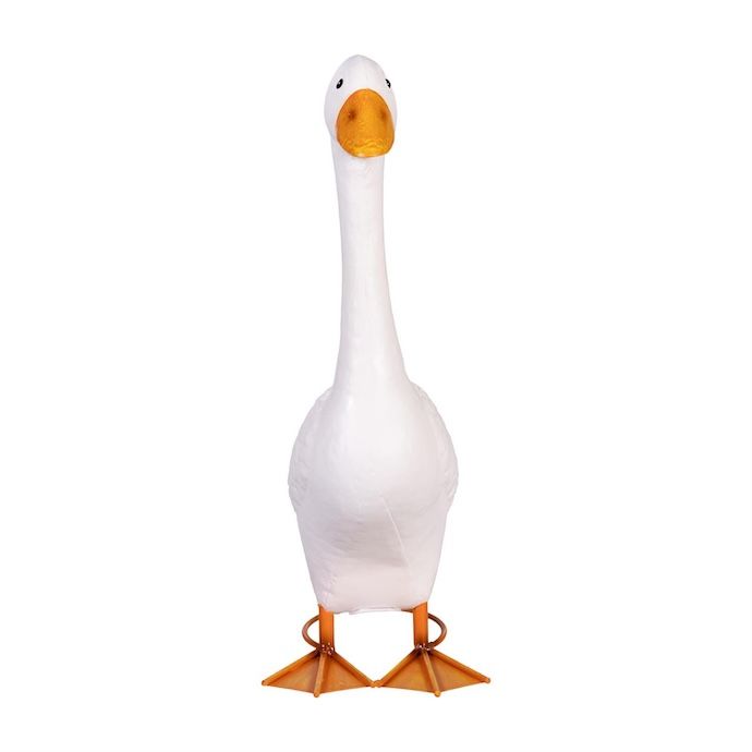 Statuary Giddy the Dressable Porch Goose Metal 21H - Statue Only (Outfits Sold Separately)