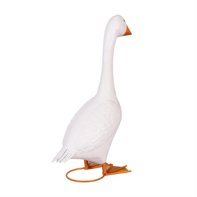 Statuary Giddy the Dressable Porch Goose Metal 21H - Statue Only (Outfits Sold Separately)