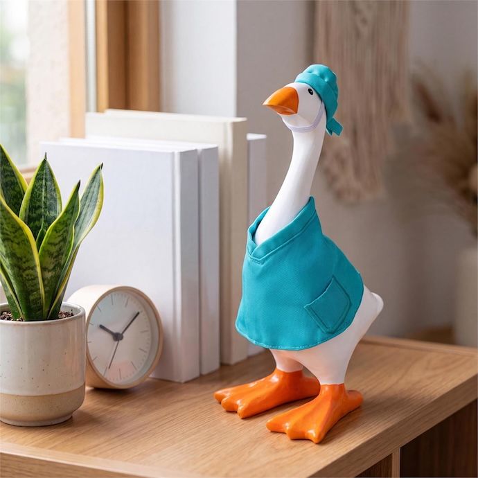 Gordy the Desktop/ Table Goose Doctor/Nurse/Medical Professional Scrubs - Outfit Only