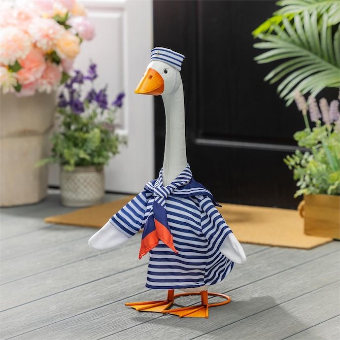 Giddy the Goose/ Glammy Flamingo Sailor Stripes - Outfit Only