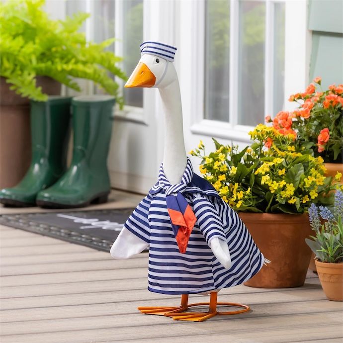 Giddy the Goose/ Glammy Flamingo Sailor Stripes - Outfit Only