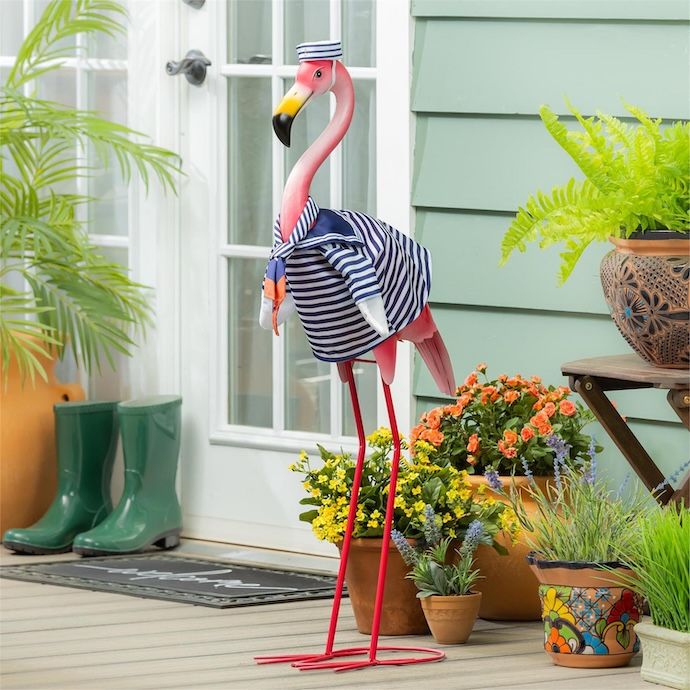 Giddy the Goose/ Glammy Flamingo Sailor Stripes - Outfit Only