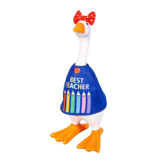 Gordy the Desktop/ Table Goose Best Teacher Shirt - Outfit Only