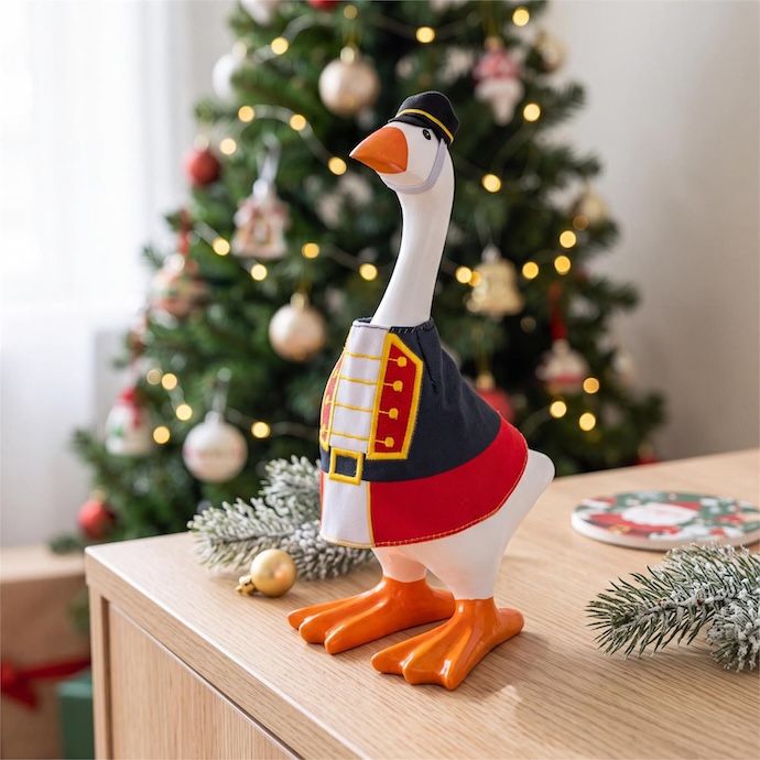 Gordy the Desktop/ Table Goose Winter Nutcracker - Outfit Only