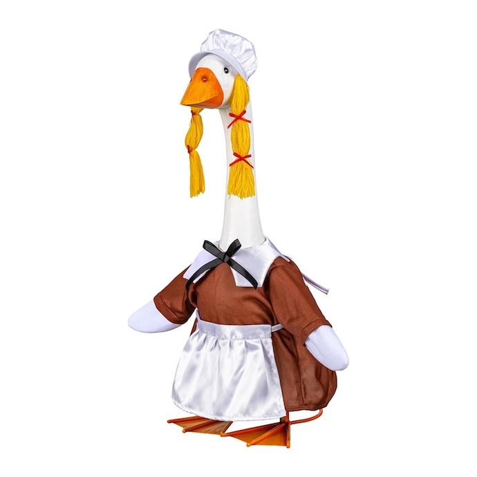 Giddy the Goose Fall Harvest Pilgrim w/Apron Red or Brown - Outfit Only