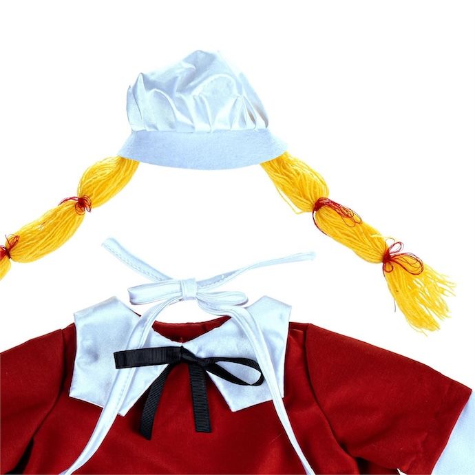 Giddy the Goose Fall Harvest Pilgrim w/Apron Red or Brown - Outfit Only