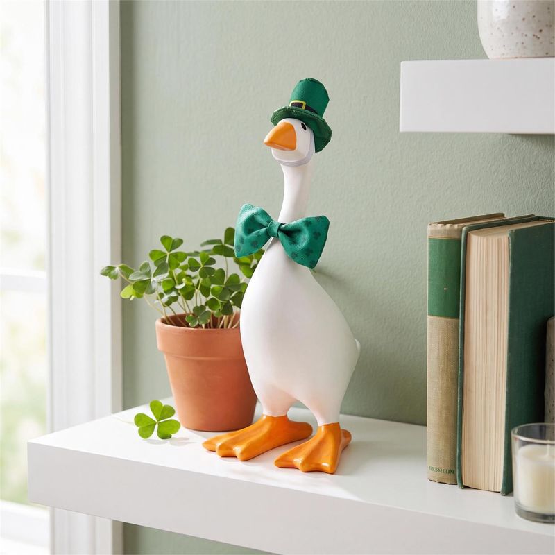 Gordy the Desktop/ Table Goose Lucky Shamrock/ St. Patrick's Day - Outfit Only