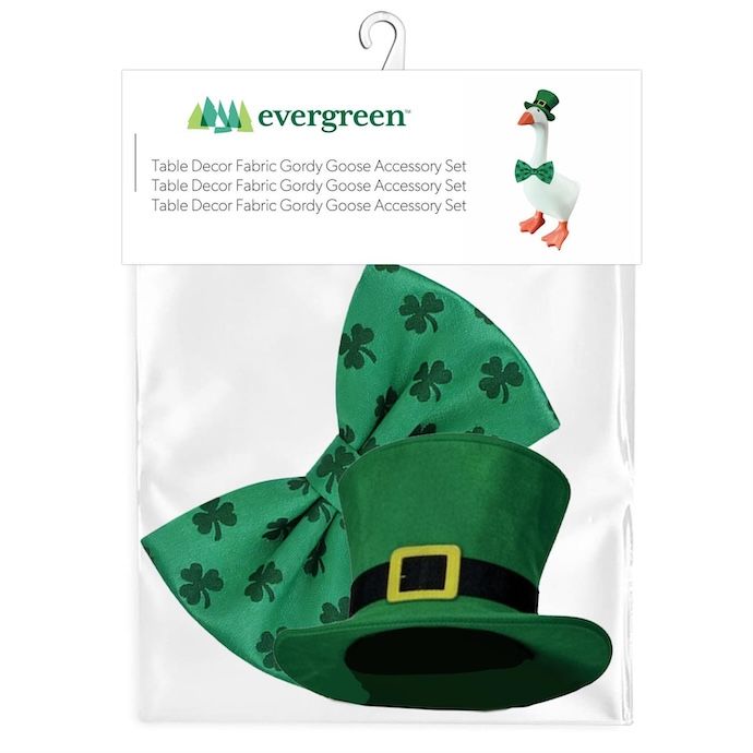 Gordy the Desktop/ Table Goose Lucky Shamrock/ St. Patrick's Day - Outfit Only