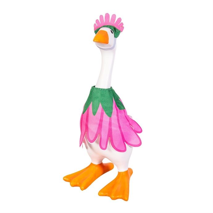 Gordy the Desktop/ Table Goose Pink Flower - Outfit Only