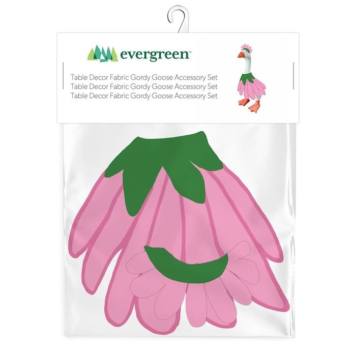 Gordy the Desktop/ Table Goose Pink Flower - Outfit Only
