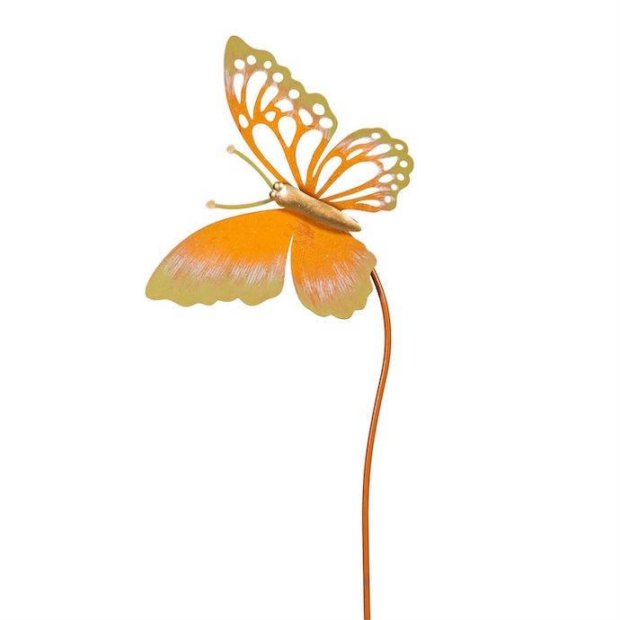 Garden Stake Butterfly Asst Metal 36H